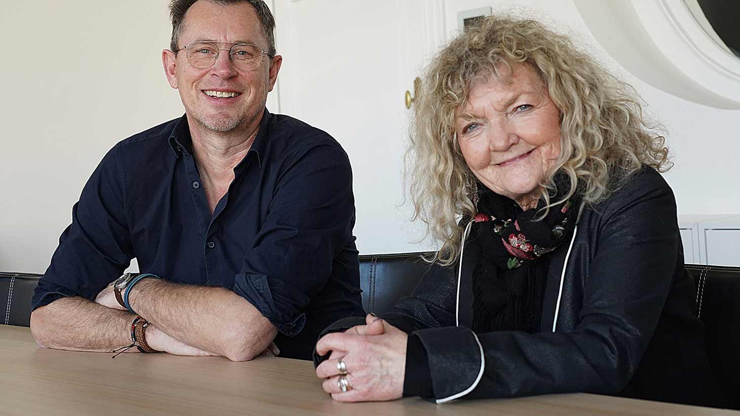 Susanne Buch og CDEU-direktør Lars Holte Nielsen sidder ved siden af hinanden.